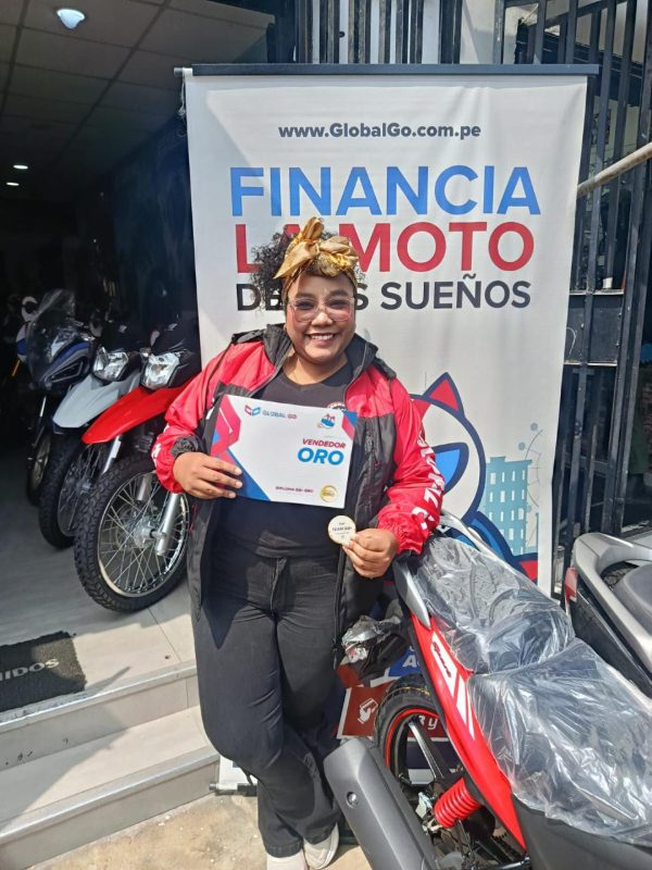 Vendedora Oro — Dealer aliado · Lima - Diploma Oro · Moto Global Go