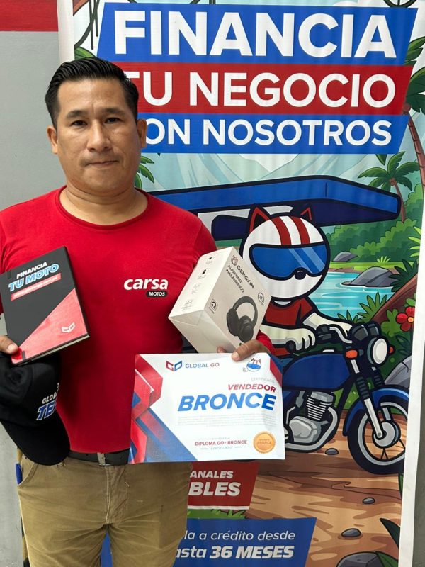 Vendedor Bronce — Carsa Motos - Audífonos + agenda + gorra